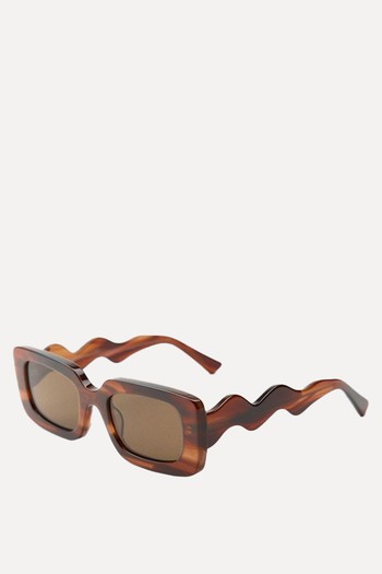 Rectangular Acetate Sunglasses