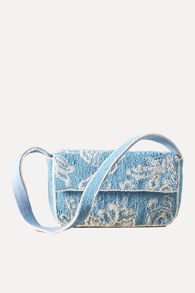 Beaded Floral Shoulder Bag from Anthropologie