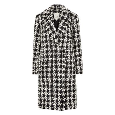 Aubrielle Houndstooth Tweed Coat from Joie