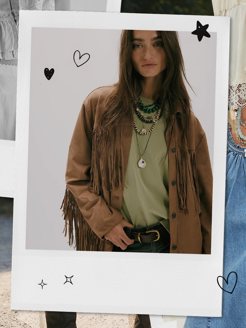 We The Free Fringe Out Vegan Suede Jacket