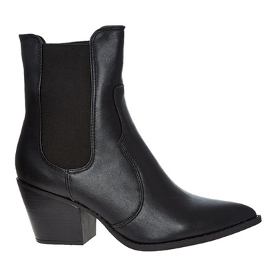 Black Heeled Ankle Boots