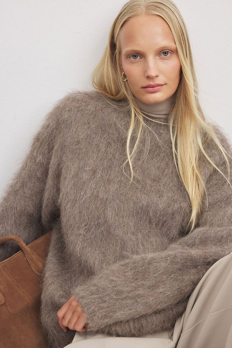 Knitted Alpaca Blend Oversized Sweater from NA-KD