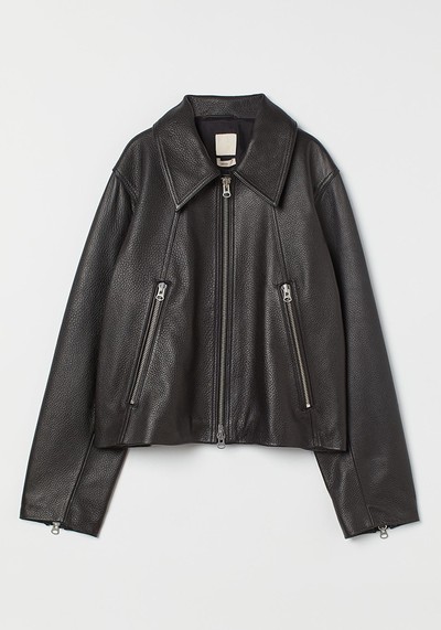 Boxy Leather Jacket from H&M