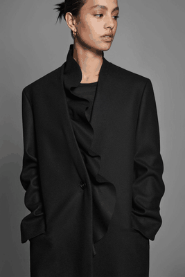 The Ruffled Tailored Wool Coat from COS