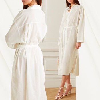 Belted Linen-Blend Shirt Dress, £280 | Le 17 Septembre