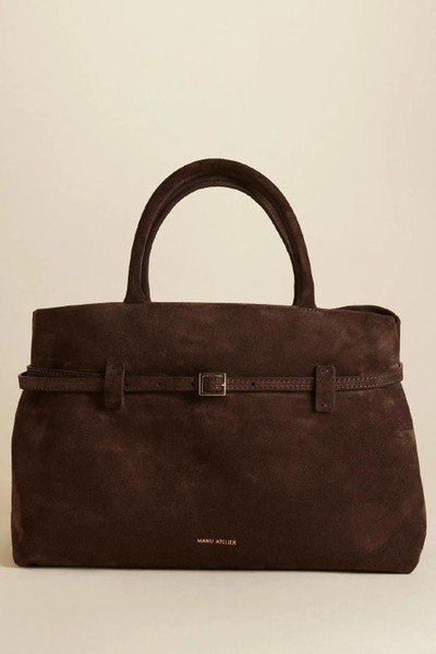 Le Cambon 35 Deep Brown Suede Bag