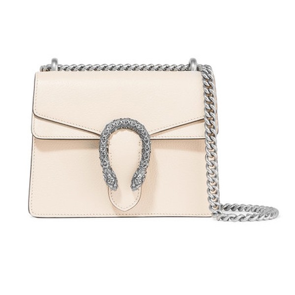 Textured-Leather Shoulder Bag