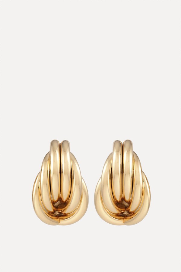 14ct Gold-Plated Lori Stud Earrings from Martha Calvo 