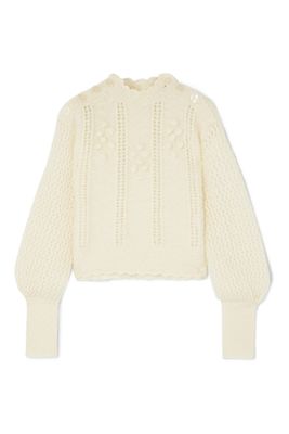 Persephone Pom Pom Embellished Sweater from LoveShackFancy