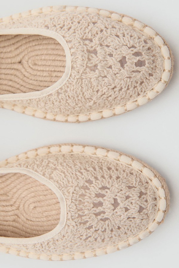 Crochet Ballet Flats from Mango