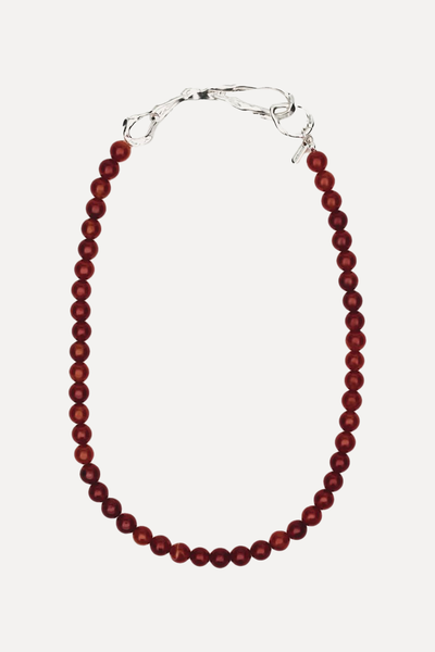 Veined Stone Necklace from Massimo Dutti