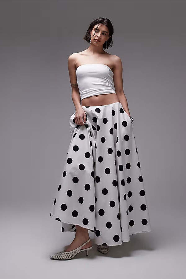 Poplin Volume Circle Maxi Skirt from ASOS DESIGN