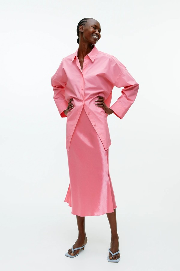 Bias-Cut Satin Skirt from ARKET