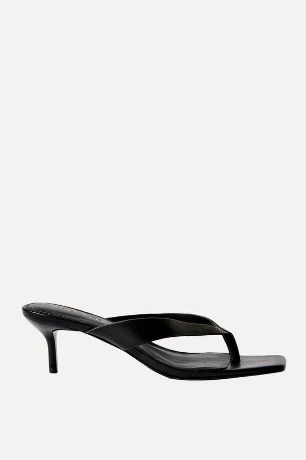 Betty Leather Flip Flop Heels from Mint Velvet
