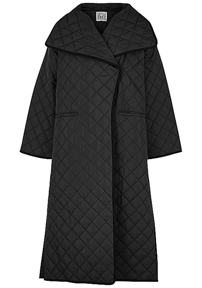 Signature Quilted Shell Coat from Totême