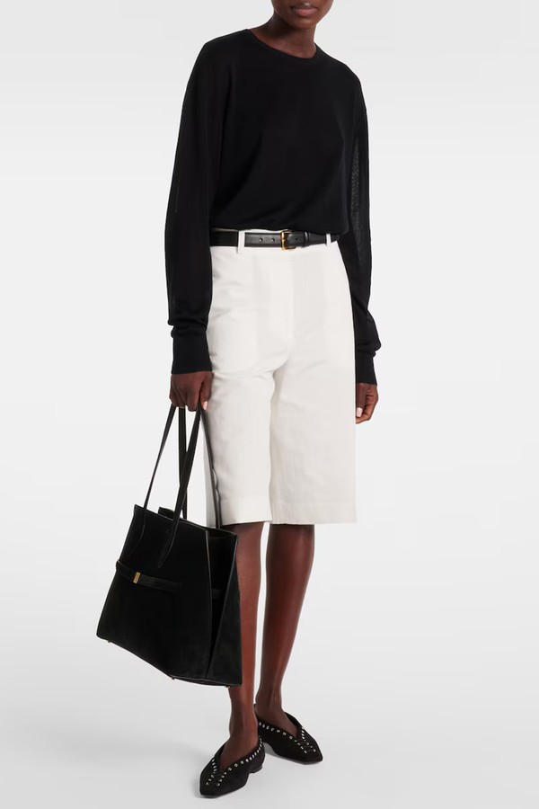 Cotton & Linen Bermuda Shorts from Toteme