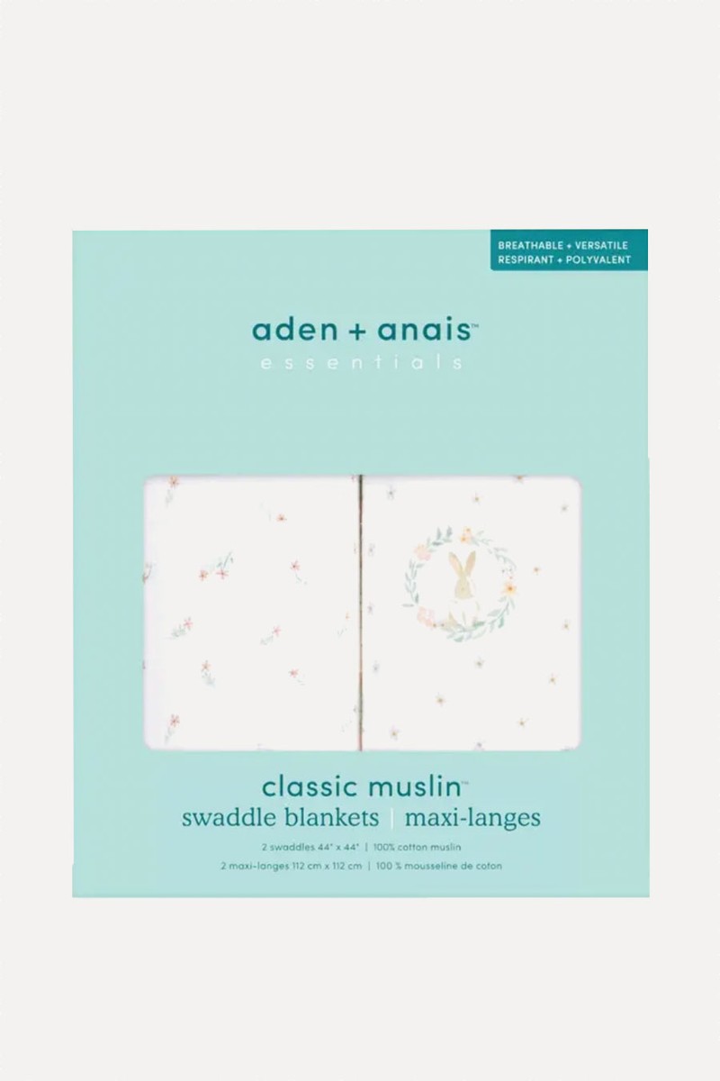 Pack Of 2 Cotton Muslin Swaddles from aden + anais