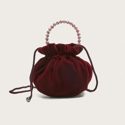 Velvet Bead Bag from Mango