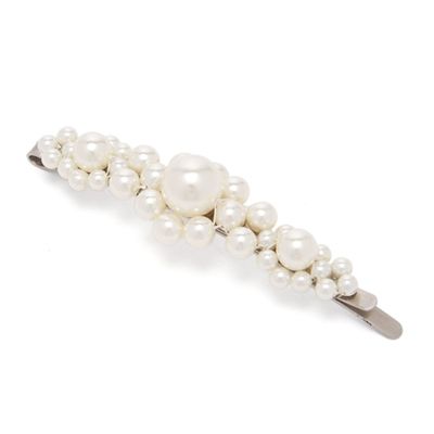 Floral Faux-Pearl Hair Slide from Simone Rocha