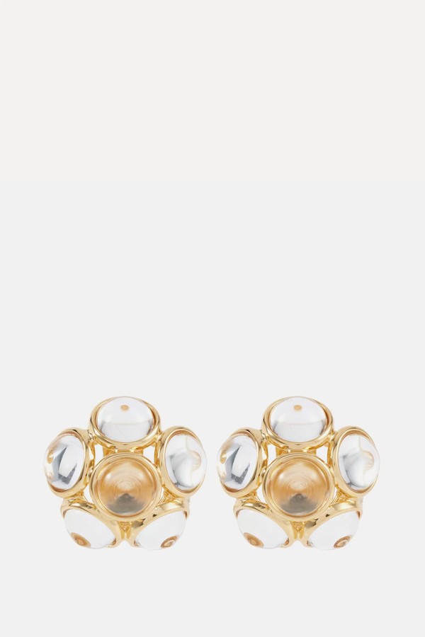 Flower Clip-On Earrings from Saint Laurent