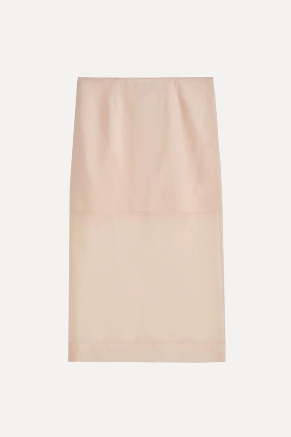 x from Sheer Column Skirt, £95 | COS