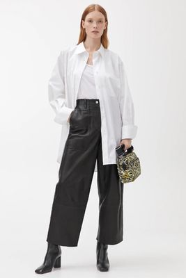 Cropped Leather Trousers from Arket