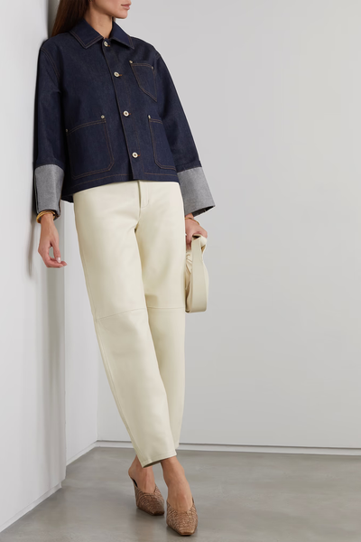 Chamomile Tapered Leather Pants from Wandler