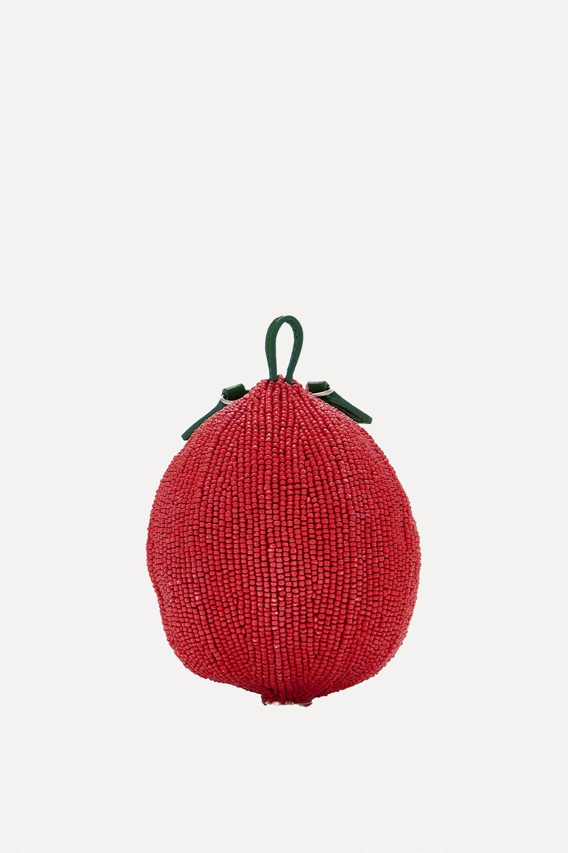 Campari Beaded Tomato Bag from Staud
