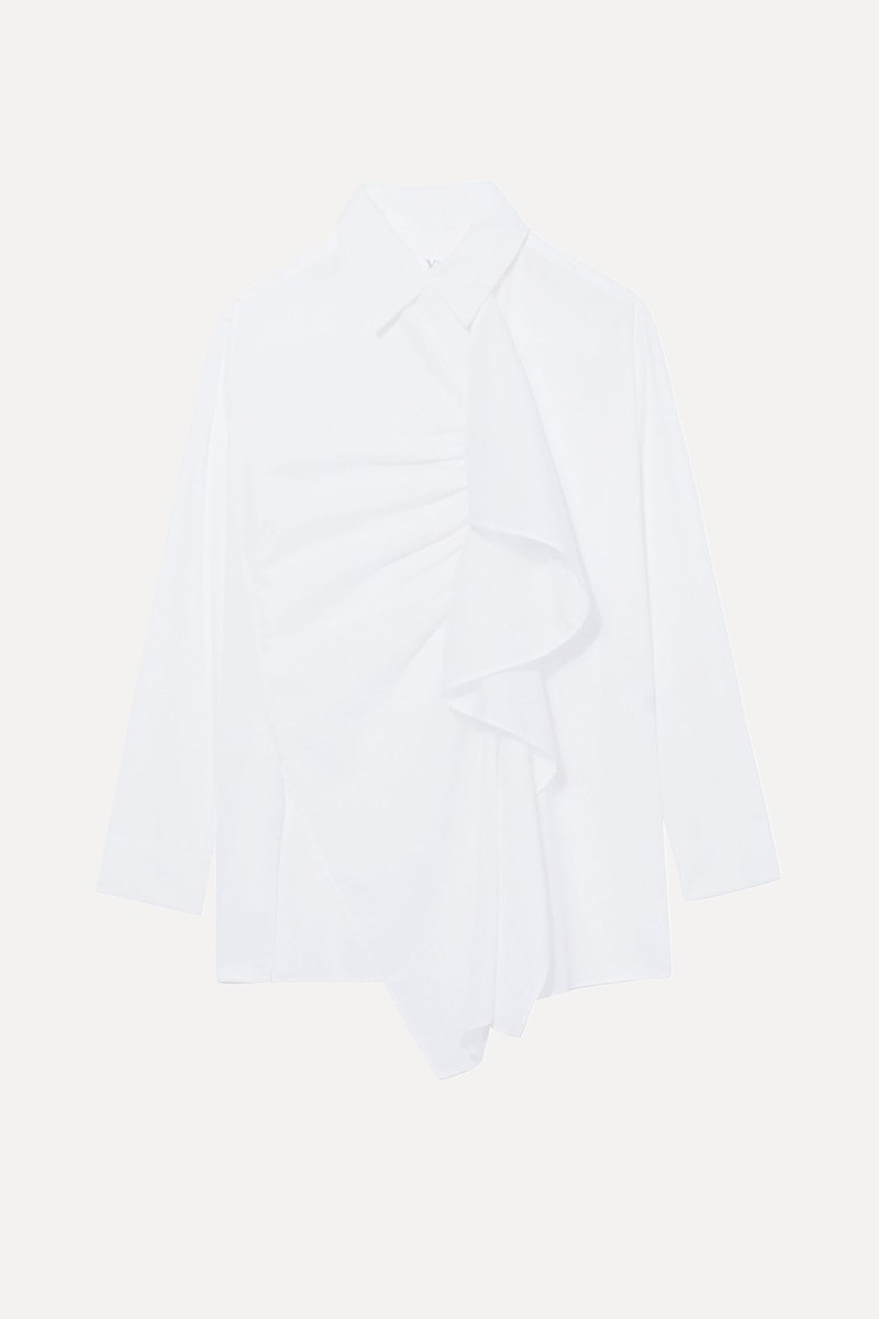 Ruffle-Detailing Cotton Shirt from Y's