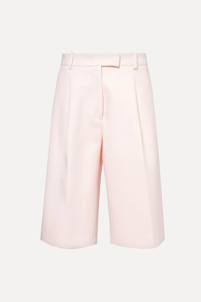 Relaxed-Fit High-Rise Wool-Blend Shorts from Jil Sander