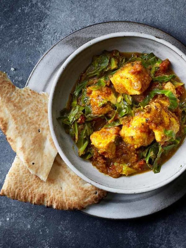 Chicken Curry With Baby Leaf Greens