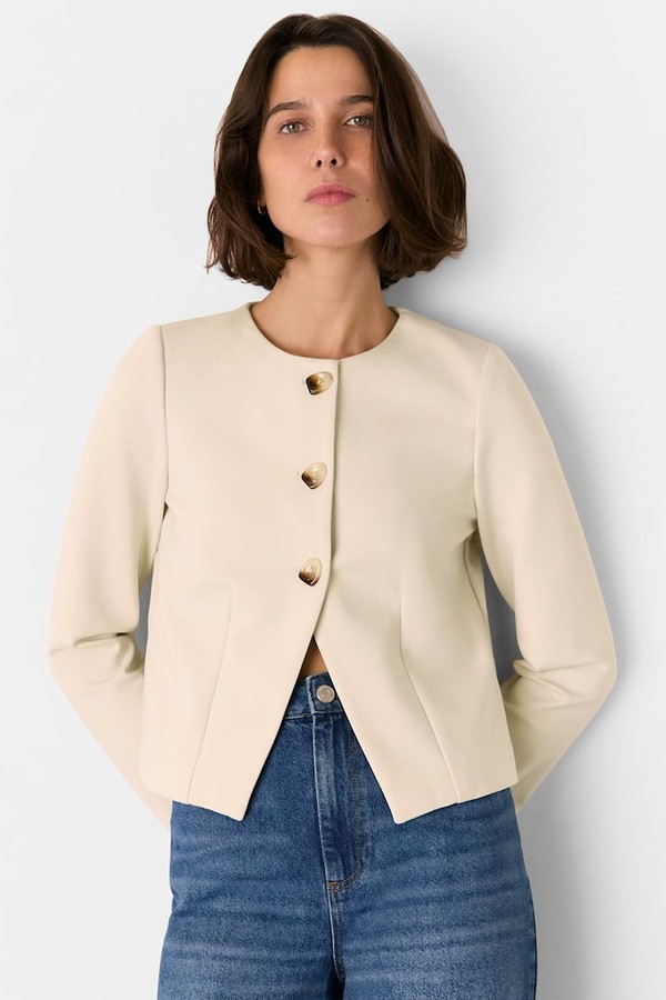 Anne Ponte Button Jacket