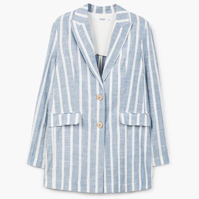 Striped Linen Blazer