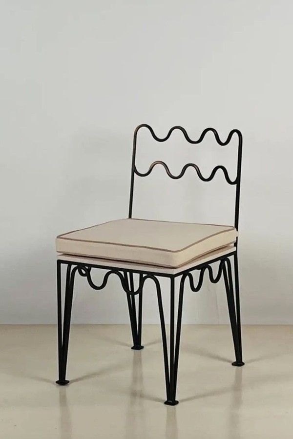 Chic 'Méandre' Bronze Side Chair from Design Frères