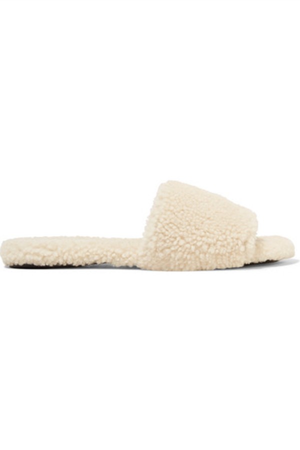 Teddy Bear Shearling Slides