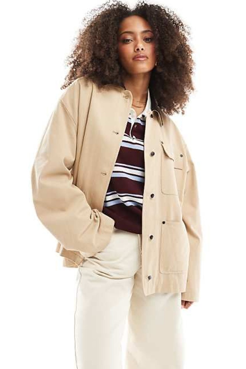Clean Cord Collar Barn Jacket from ASOS DESIGN
