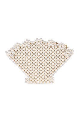 Faux Pearl Beaded Clutch from Shrimps 