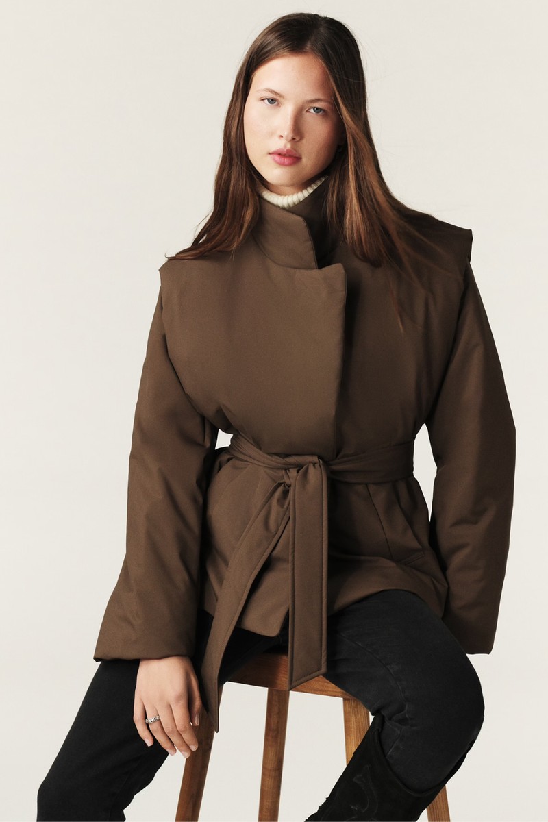Yaeli Removable Sleeve Padded Coat from BA&SH