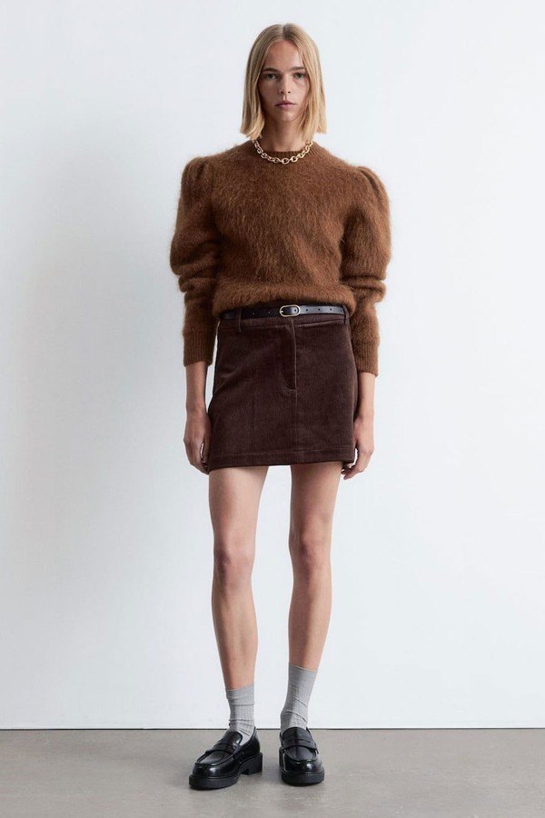 Mohair-Blend Puff-Sleeve Jumper 