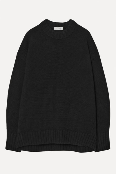 Chunky Pure Cashmere Crew-Neck Jumper from COS