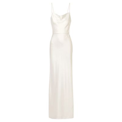Crepe-trimmed Satin Gown from Jason Wu