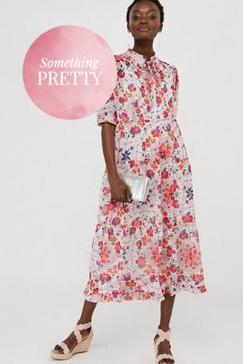 Paris Tile Printed Tiered Shirt Dress from Monsoon