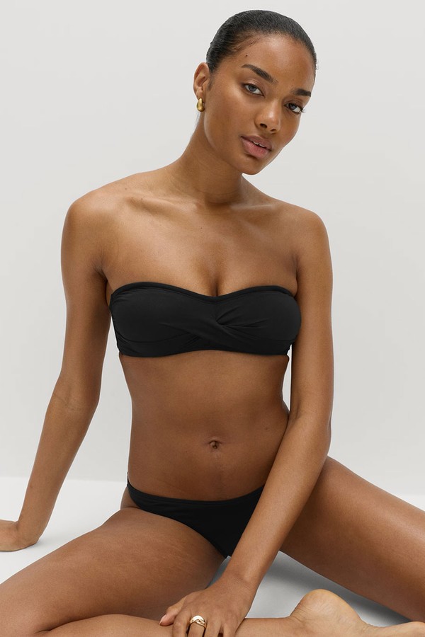 Padded Twist Front Bandeau Bikini Top from Marks & Spencer