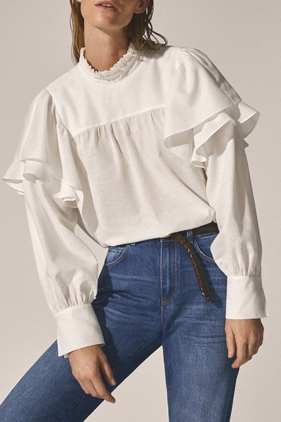 Shirt With Ruffle Detail