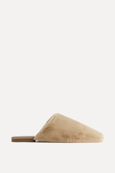 Faux Fur Slippers from ARKET