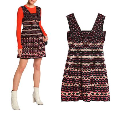 Printed Crochet- Knit Mini Dress from M Missoni