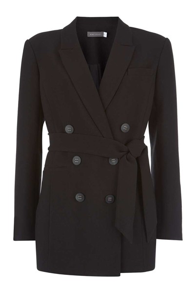 Black Belted Blazer from Mint Velvet