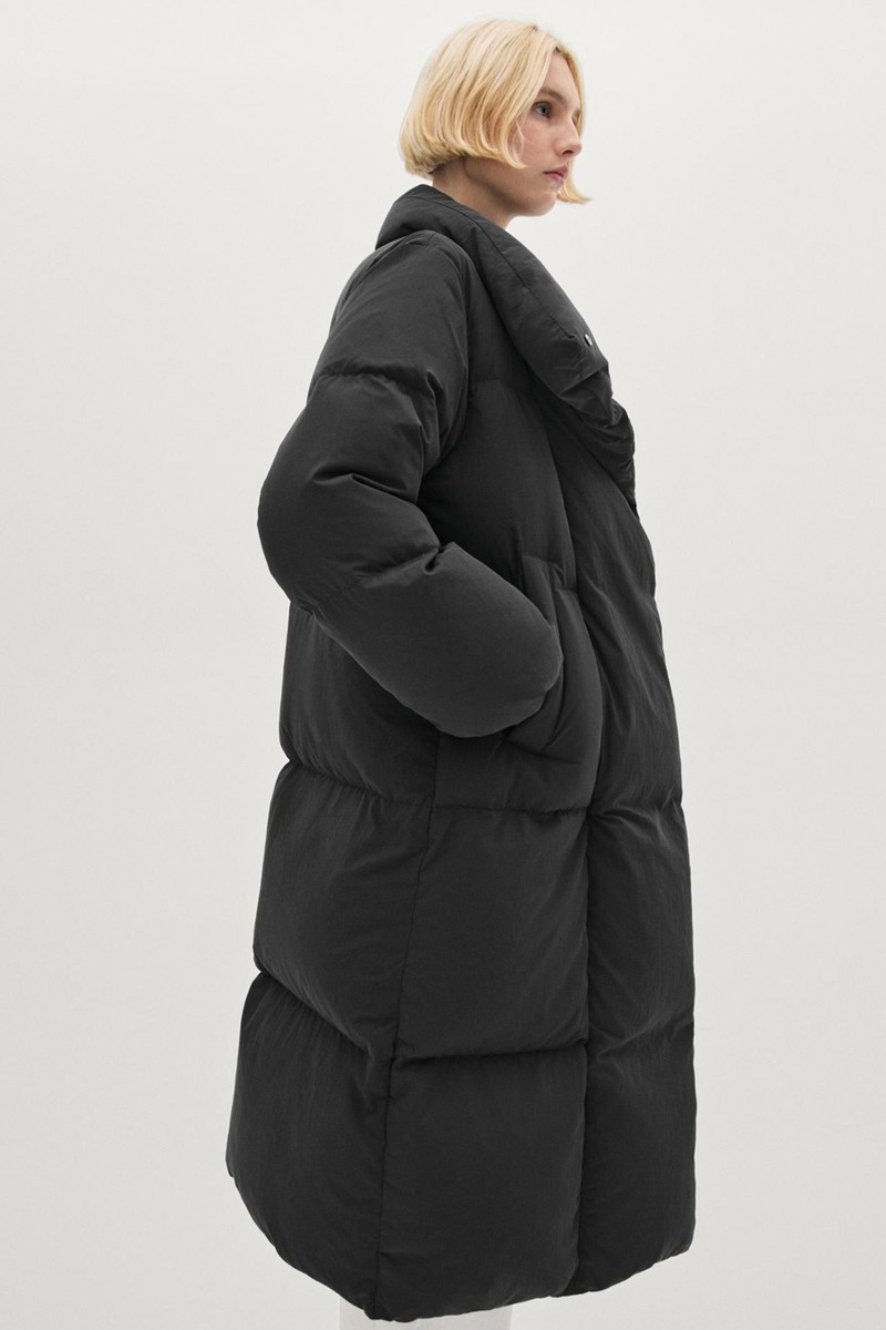 Long Puffer Jacket With Hood from Massimo Dutti
