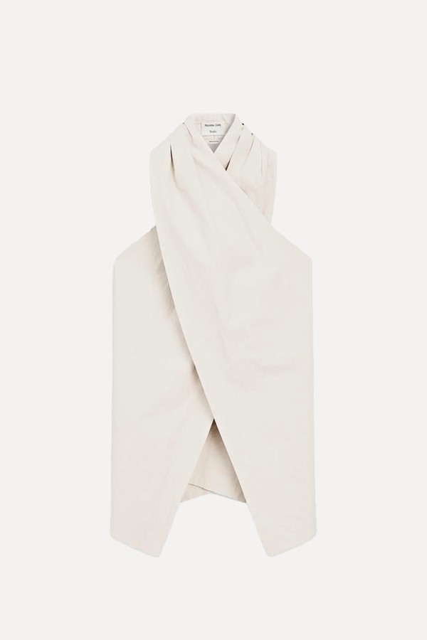 Linen Wrap Top