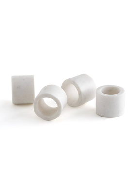 Set Of 4 Fitia Marble Napkin Rings from La Redoute Interieurs